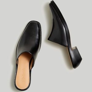 MADEWELL The Jesse Western Mule in Black Leather